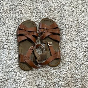 Brown saltwater sandals